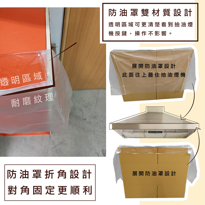 【小閨祕】 抽油煙機免洗防油罩 80 CM 