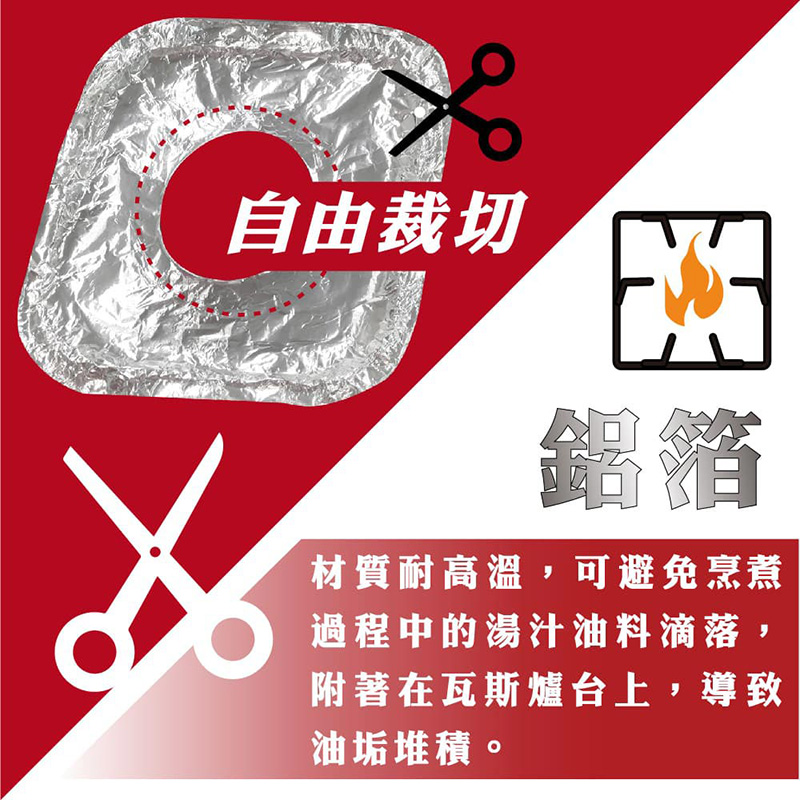 【小閨祕】 8 入抗汙瓦斯爐墊 ( 方形 ) 